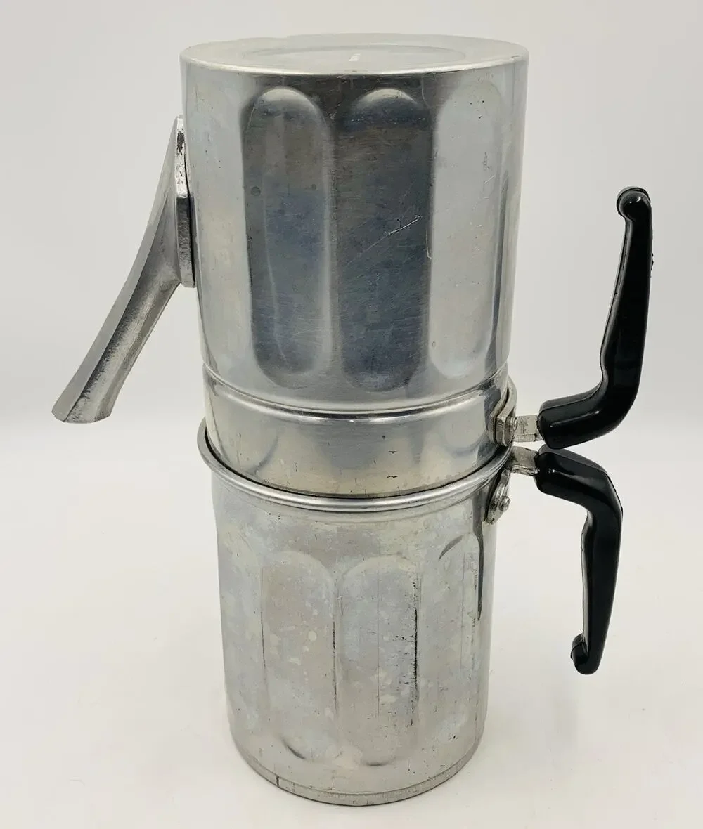 Vintage Ferrara Italy Neapolitan Flip Drip Coffee Maker 6 Cup Espresso Pot